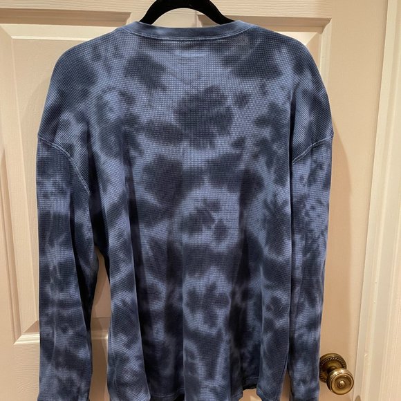 3 X waffle weave blue camo long sleeved shirt by Time and Tru - Picture 4 of 4